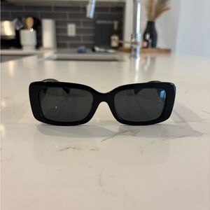 Valentino Black Square Sunglasses